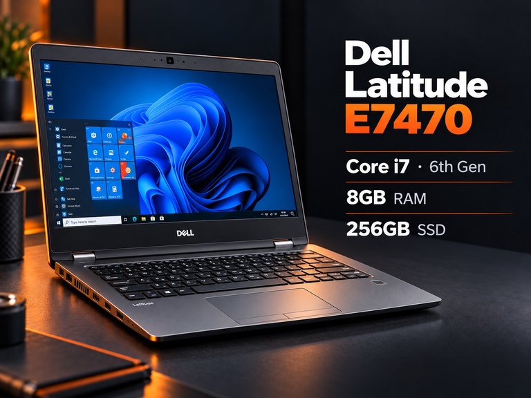 Dell Latitude E7470 — Core i7 · 6th Gen — 8GB RAM — 256GB SSD