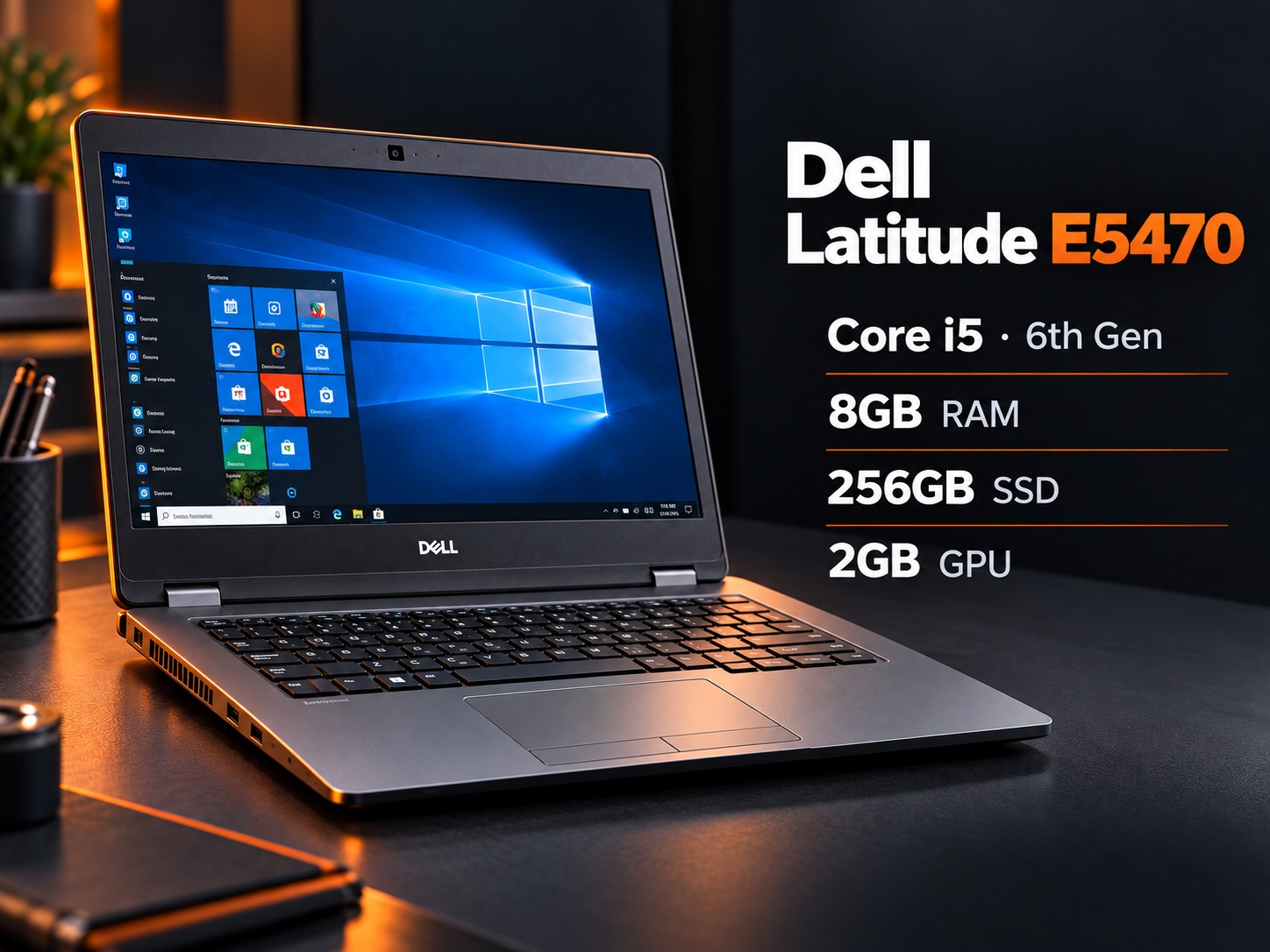 Dell Latitude E5470 — Core i5 · 6th Gen — 8GB RAM — 256GB SSD — 2GB GPU