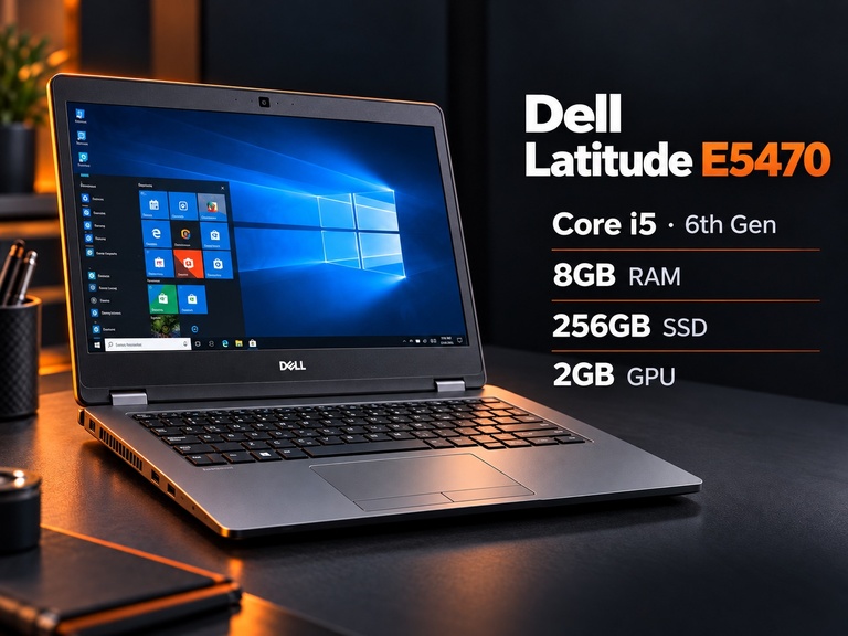 Dell Latitude E5470 — Core i5 · 6th Gen — 8GB RAM — 256GB SSD — 2GB GPU