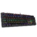 Redragon K608 Valheim Mechanical Gaming Keyboard, Tactile and Clicky Blue Switch, 104 Keys, LED Rainbow Backlit, Wired Keyboard, Full-Key Rollover, Ergonomic Keyboard, for Office and Gaming
