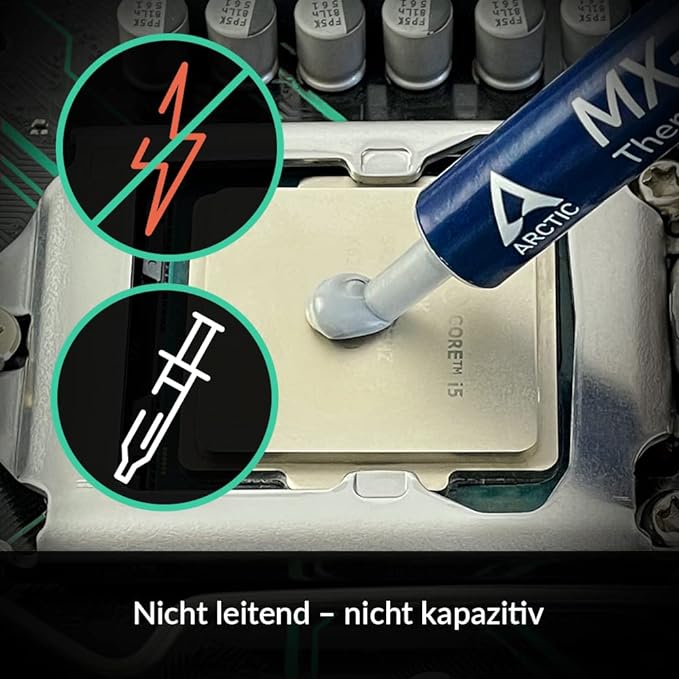 ARCTIC MX-4 (4 g) - Performance Thermal Paste for all processors (CPU, GPU - PC, PS4, XBOX), high thermal conductivity