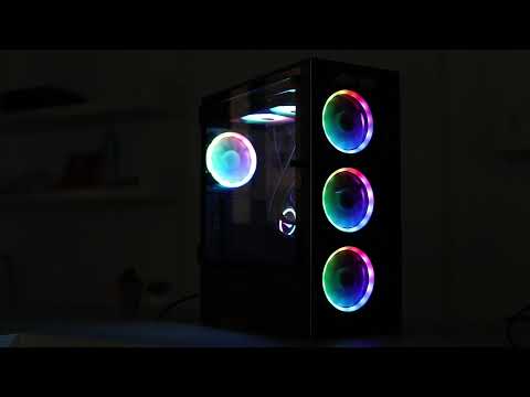 2B (PW017) Ecstasy Gaming Mid Tower Case with full Black Coating