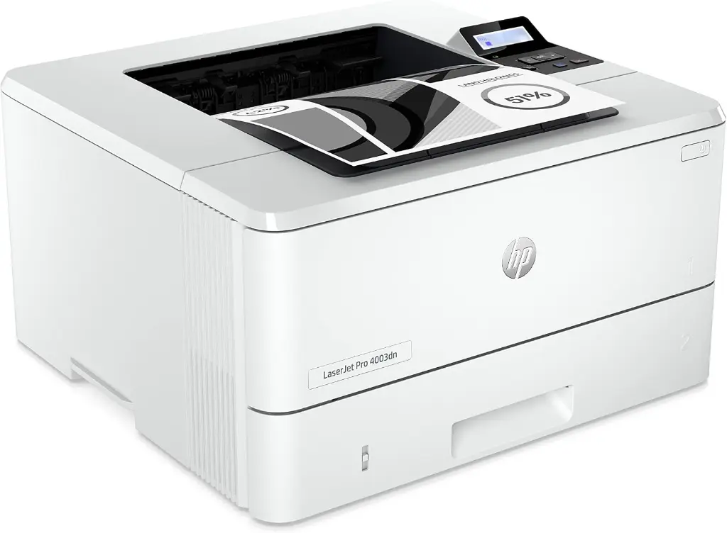 طابعة ليزر أحادية اللون HP LaserJet Pro 4003dn بطباعة مزدوجة