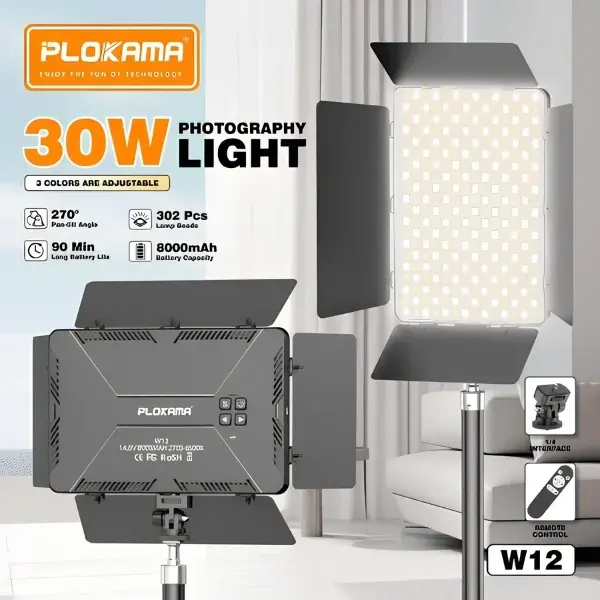 Plokama-W12-Rechargeable-LED-Fill-Light-by-OTC.lk-in-Sri-Lanka-2.webp