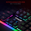 Redragon Dyaus 2 K509RGB Gaming Keyboard-	
Semi Mechanical- colors back lighting, 9 RGB backlighting modes, Brightness adjustment-104 Keys, 11 multimedia keys, Interchangeable “↑ ← ↓ →” keys and “WASD” keys