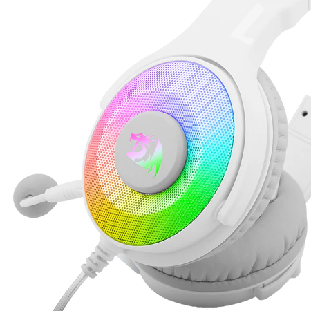 Redragon H350 Pandora RGB Wired Gaming Headset, Dynamic RGB Backlight - Stereo Surround-Sound - 50MM Drivers - Detachable Microphone, Over-Ear Headphones Works for PC/PS4/XBOX One/NS