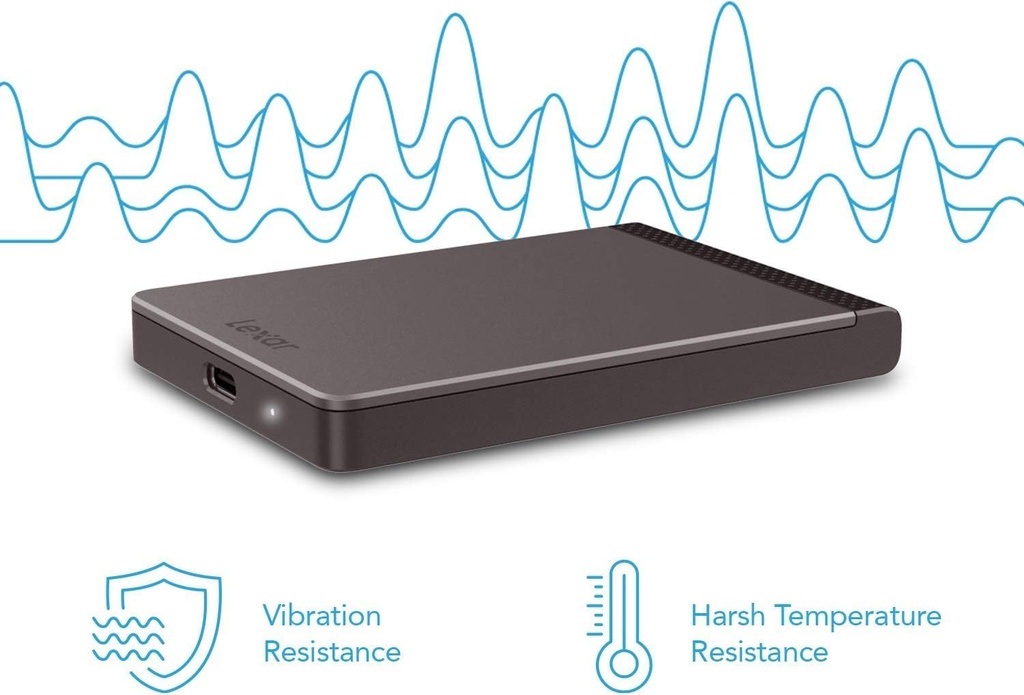 Lexar SL200 Portable SSD 1TB ,EXTERNAL Soled state drive up to 550MB/s read, 400MB/s write, with usb 3.1 type-c port