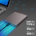 Lexar SL200 Portable SSD 1TB ,EXTERNAL Soled state drive up to 550MB/s read, 400MB/s write, with usb 3.1 type-c port