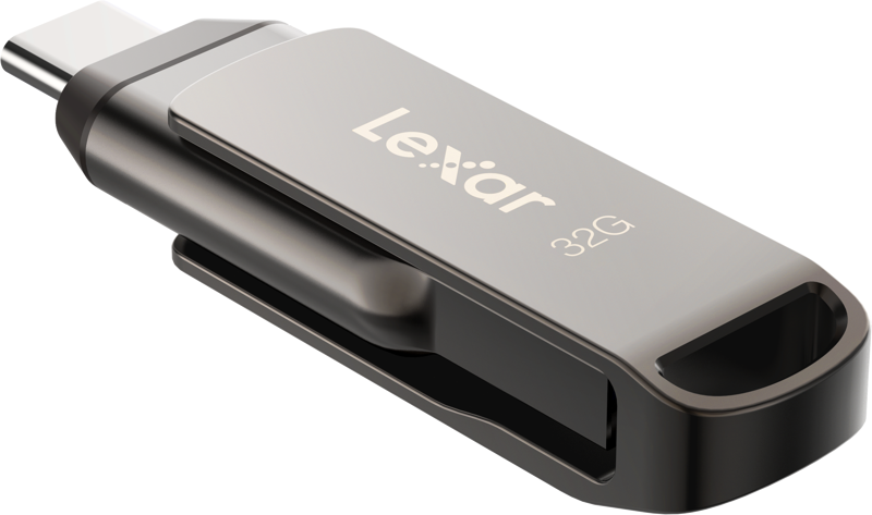 Lexar®Dual Drive-D400 Type-C/Type-C & Type-A, up to 100MB/s read (USB 3.1) 32GB 