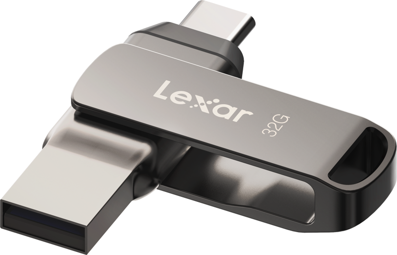 Lexar®Dual Drive-D400 Type-C/Type-C & Type-A, up to 100MB/s read (USB 3.1) 32GB 