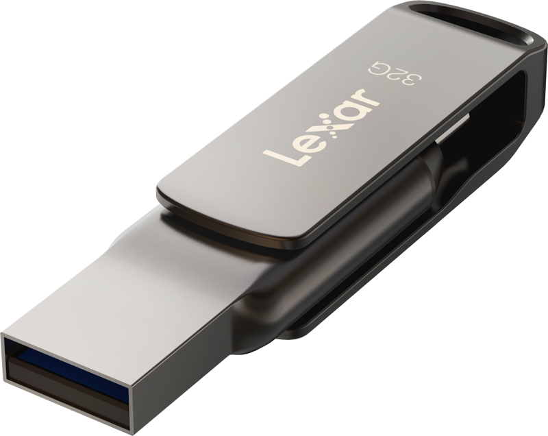 Lexar®Dual Drive-D400 Type-C/Type-C & Type-A, up to 100MB/s read (USB 3.1) 32GB 
