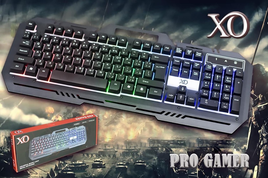 XO X-25 Keyboard Gaming 7 Color Mixing light effect