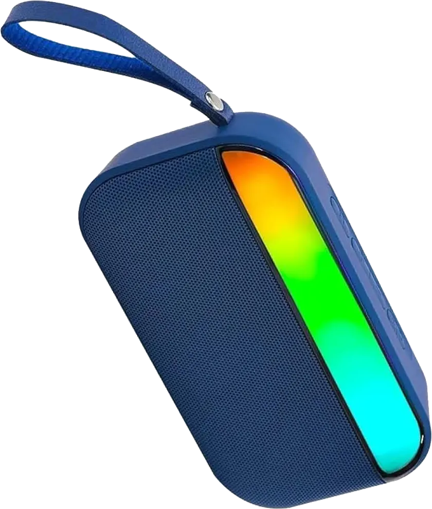 Gigamax Rechargeable Portable Wireless Speaker, Colorful LED Light, Bluetooth 5.0, Multi-color, GM-03