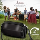 Gigamax Rechargeable Portable Wireless Speaker, Colorful LED Light, Bluetooth 5.0, Multi-color, GM-03