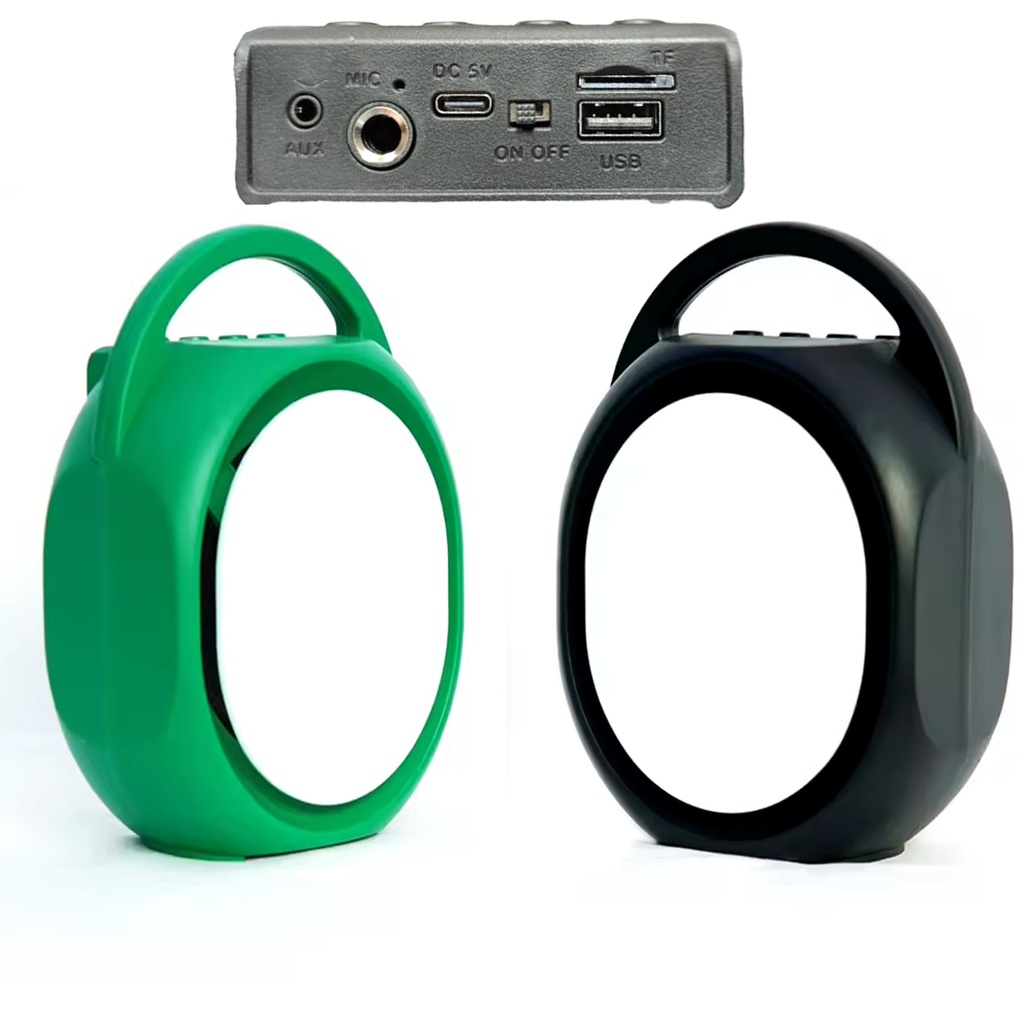 B20 Portable Bluetooth Speaker With LED Light | TF reader | USB | AUX Line in | Black