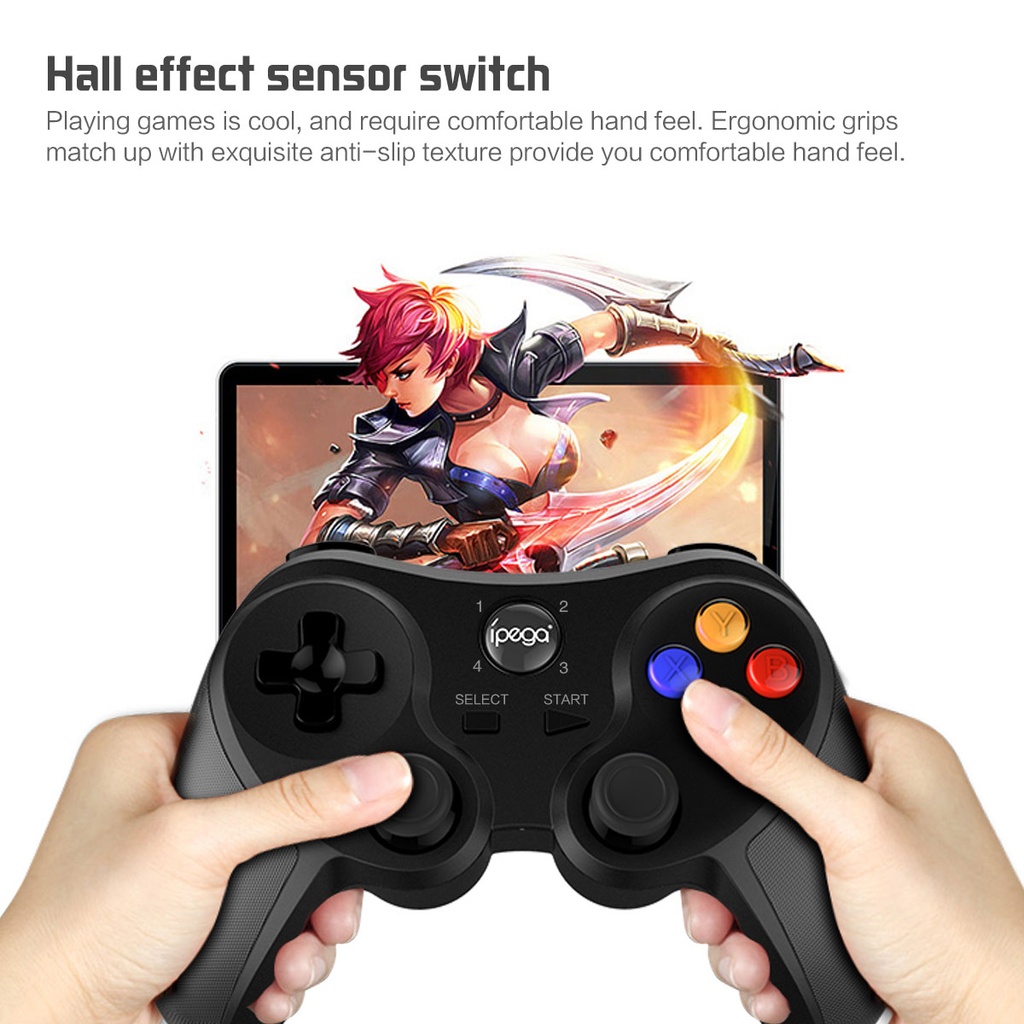 IPEGA PG-9078 Touch Pad Wireless Bluetooth Game Controller Gamepad for Android & iOS Device - Black Color