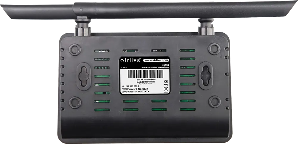 Airlive N305R Wireless N300 Router, 2.4 GHz
