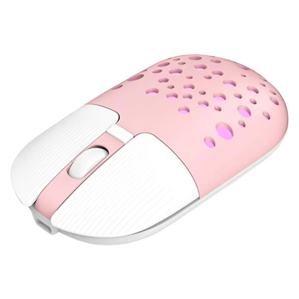 Gamma M-13 Rechargeable 1600 DPI Wireless Mouse, Pink