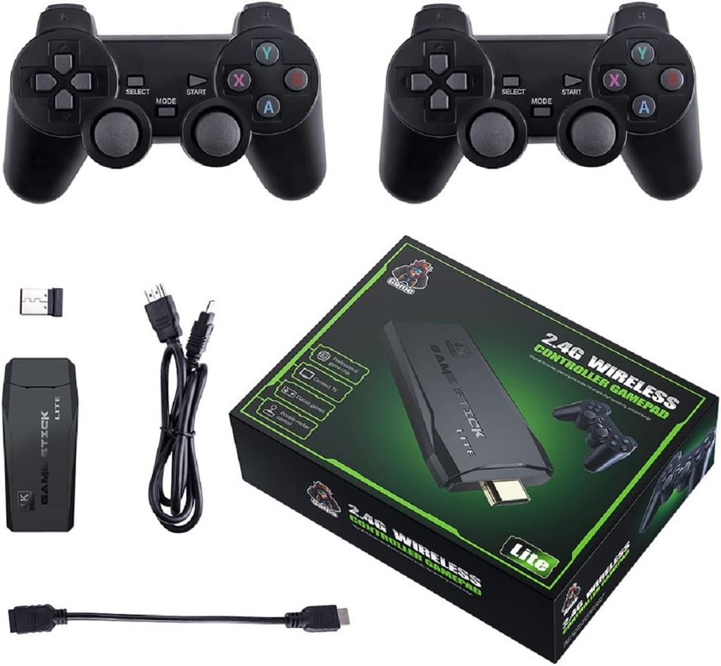  Games Retro 4K Game Station Built-in Muitl Emulators TV Game Box, Plug-and-Play Video Game Stick, HDMI Output for TV