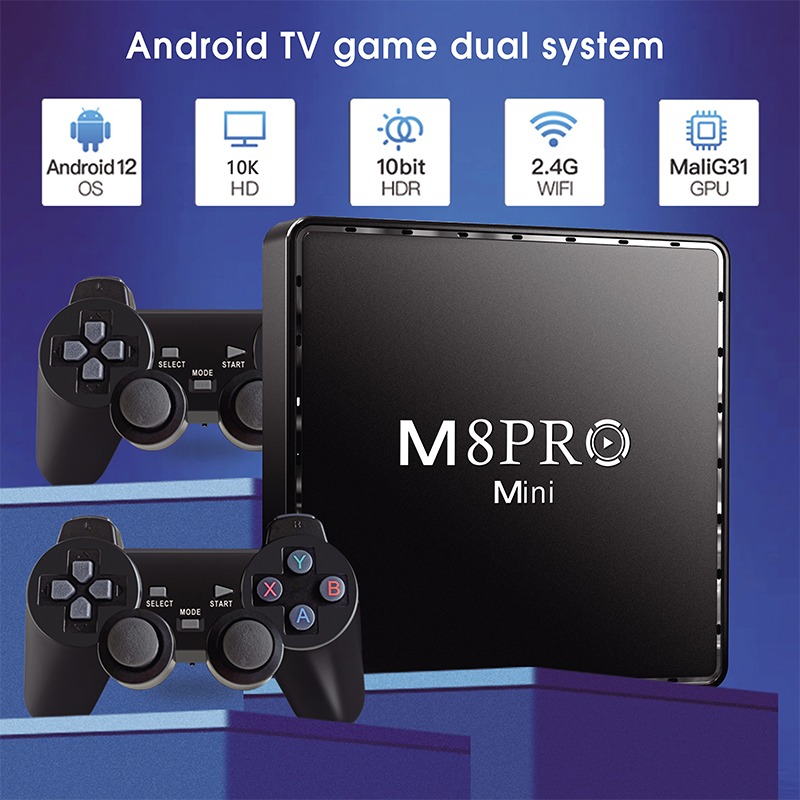  Games Retro 4K Game Station Built-in Muitl Emulators TV Game Box, Plug-and-Play Video Game Stick, HDMI Output for TV