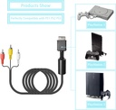 Playstation 3 Audio Video Cables - Game Console Component Accessories Connection Cord, RCA AV to TV Cable for Playstation, PS1, PS2, PS3