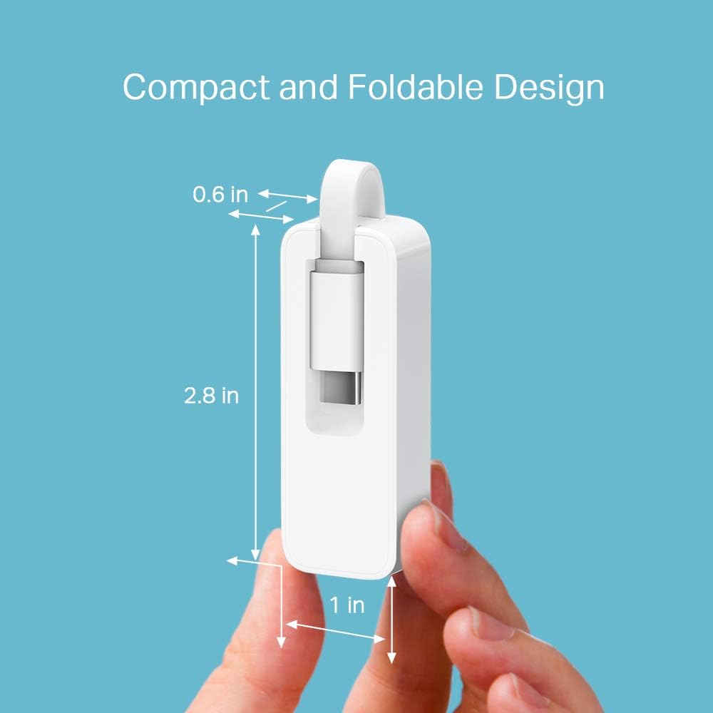 TP-Link UE300C USB Type-C to RJ45 Gigabit Ethernet Network Adapter, USB 3.0