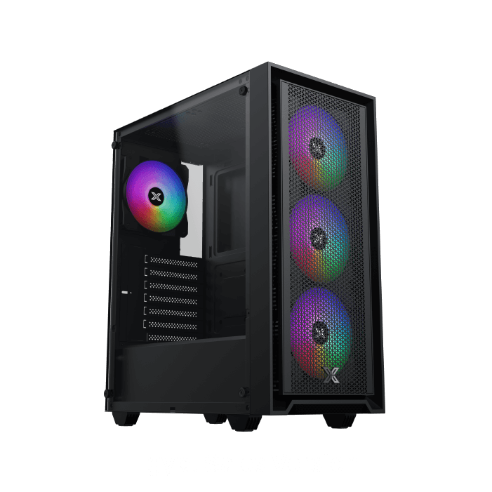 Xigmatek Master X II Mid-Tower Case, 4 ARGB Fans, 600 W PSU