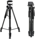 NeePho NP8840 Extendable 180 Degrees Tilt Handle Carbon Fiber Camera Tripod Phone Outdoor Live Selfie Camera Phone Floor, Stand for DSLR Camera