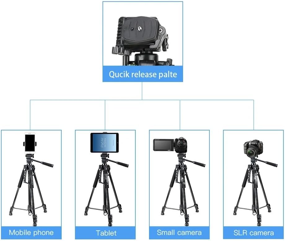 NeePho NP8840 Extendable 180 Degrees Tilt Handle Carbon Fiber Camera Tripod Phone Outdoor Live Selfie Camera Phone Floor, Stand for DSLR Camera