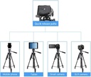 NeePho NP8840 Extendable 180 Degrees Tilt Handle Carbon Fiber Camera Tripod Phone Outdoor Live Selfie Camera Phone Floor, Stand for DSLR Camera