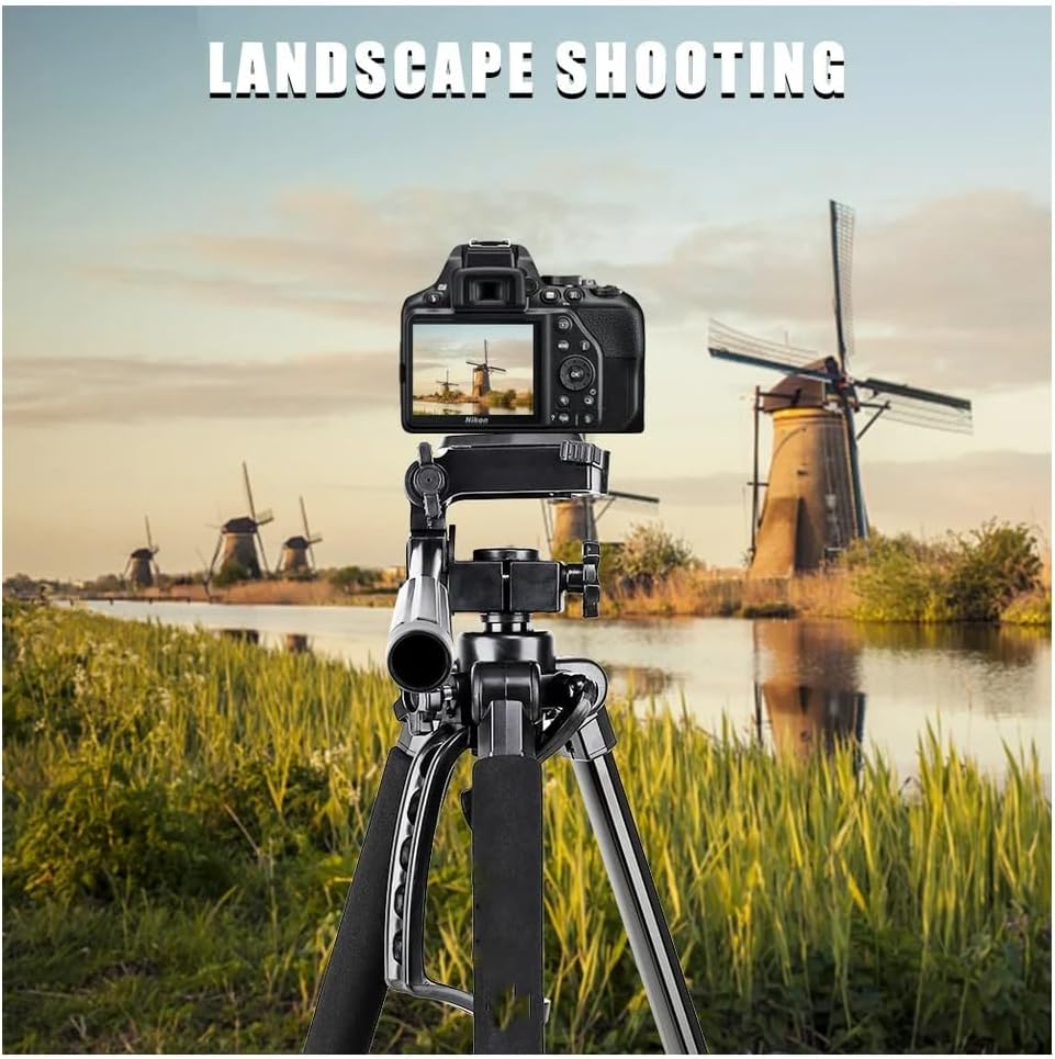 NeePho NP8840 Extendable 180 Degrees Tilt Handle Carbon Fiber Camera Tripod Phone Outdoor Live Selfie Camera Phone Floor, Stand for DSLR Camera