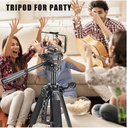 NeePho NP8840 Extendable 180 Degrees Tilt Handle Carbon Fiber Camera Tripod Phone Outdoor Live Selfie Camera Phone Floor, Stand for DSLR Camera