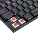 Redragon K618 Horus Wireless RGB Mechanical Keyboard, Bluetooth/2.4Ghz/Wired Tri-Mode Ultra-Thin Low Profile Gaming Keyboard w/No-Lag Cordless Connection, Dedicated Media Control & Linear Red Switch