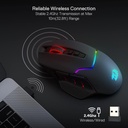 Redragon M690 PRO Wireless Gaming Mouse, 8000DPI Wired/Wireless Gaming Mouse with Quick Fire Button, 8 Macro Buttons