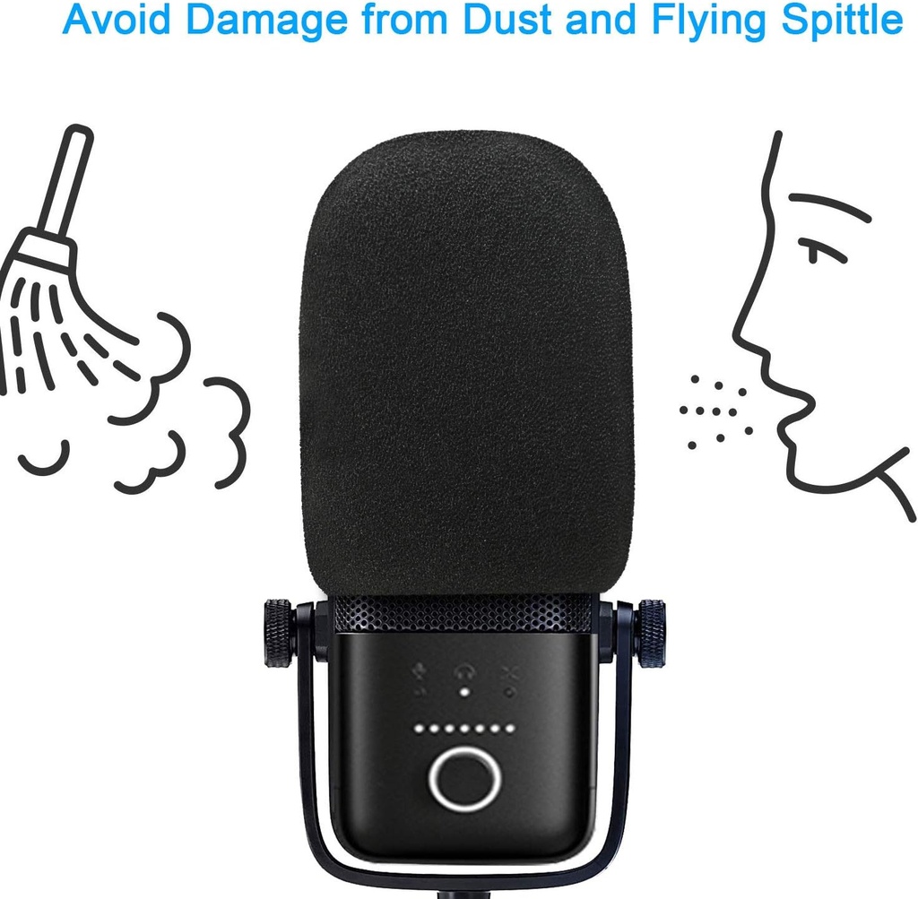 Pop Filter - Professional Mic Windscreen Foam Cover 