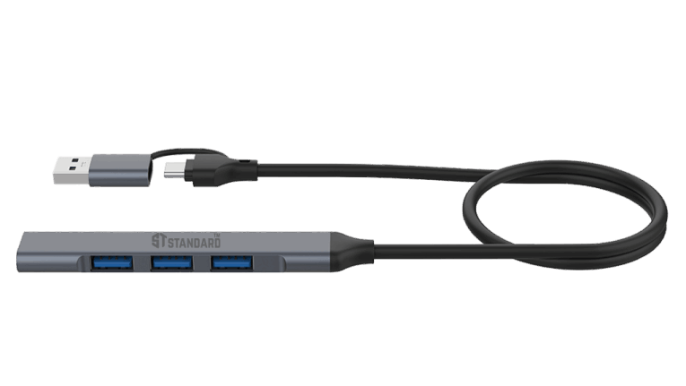 ST-Standard UCA9701 USB-C/USB 3.0 4-Port Slim Hub, up to 5 Gbps