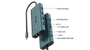  HUB Docking Station ST-UC962 (10 in 1) TYPE C WITH LAN GIGABIT
