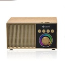 Kisonli G10 Wooden Retro Classic Outdoor Wireless BT Speaker - Wood, Bluetooth, Auxiliary, USB