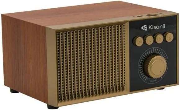 Kisonli G10 Wooden Retro Classic Outdoor Wireless BT Speaker - Wood, Bluetooth, Auxiliary, USB