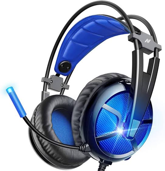 ABKONCORE B581 Shoker Gaming Headset with Noise Canceling Mic - PC Headset with Dynamic Sensory, 7.1 Surround Sound, Soft Memory Foam, RGB Light , 
