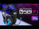 ABKONCORE B581 Shoker Gaming Headset with Noise Canceling Mic - PC Headset with Dynamic Sensory, 7.1 Surround Sound, Soft Memory Foam, RGB Light , 