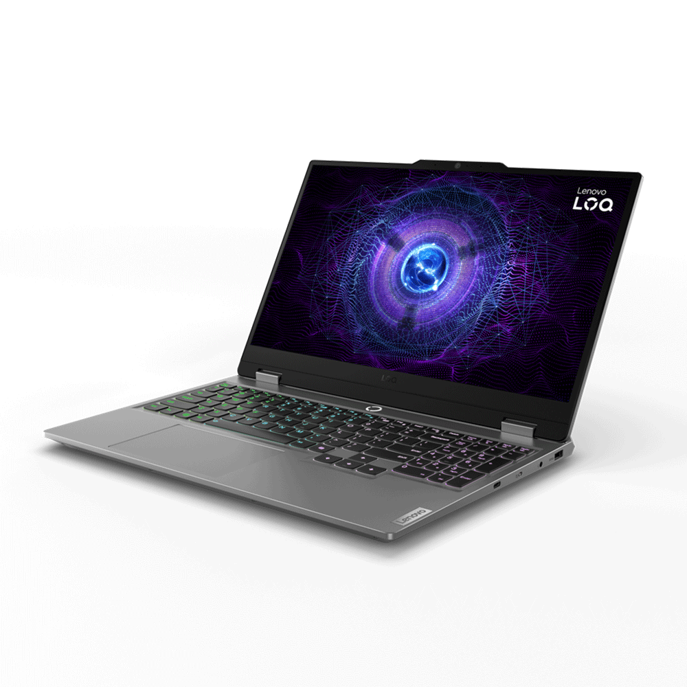 Lenovo LOQ 15IRX9 Laptop - Intel® Core i7-13650HX - 16GB - 512GB SSD - NVIDIA® GeForce RTX 3050 6GB - 15.6" FHD - Luna Grey