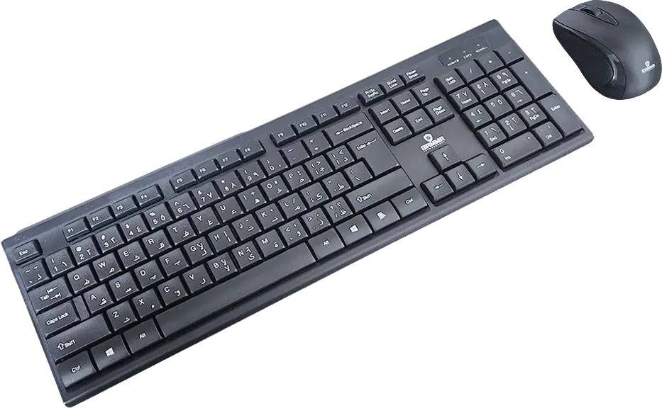K-515 2.4 GHz Wireless Arabic-English Keyboard and Mouse Combo