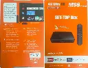 Smart TV Box Gigamax 16GB Memory, 2Gb RAM, Android 10, WIFI, 4K, 5G, M98 PRO , Black