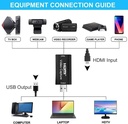 video capture card hdmi to usb 2.0 1080p video record via dslr camcorder action cam for game stream mobile live broadcast