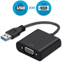 USB 3.0 to VGA Adapter, USB to VGA Video Adapter Converter, Multi Monitor Display, Display External Cable Adapter for PC Laptop