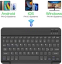 Bluetooth Keyboard for iPad, Samsung Tablet, iPad Air, iPad Pro, Lenovo, Huawei, Xiaomi Pad, Italian Keyboard for IOS/Android and Windows Devices with Bluetooth, Black