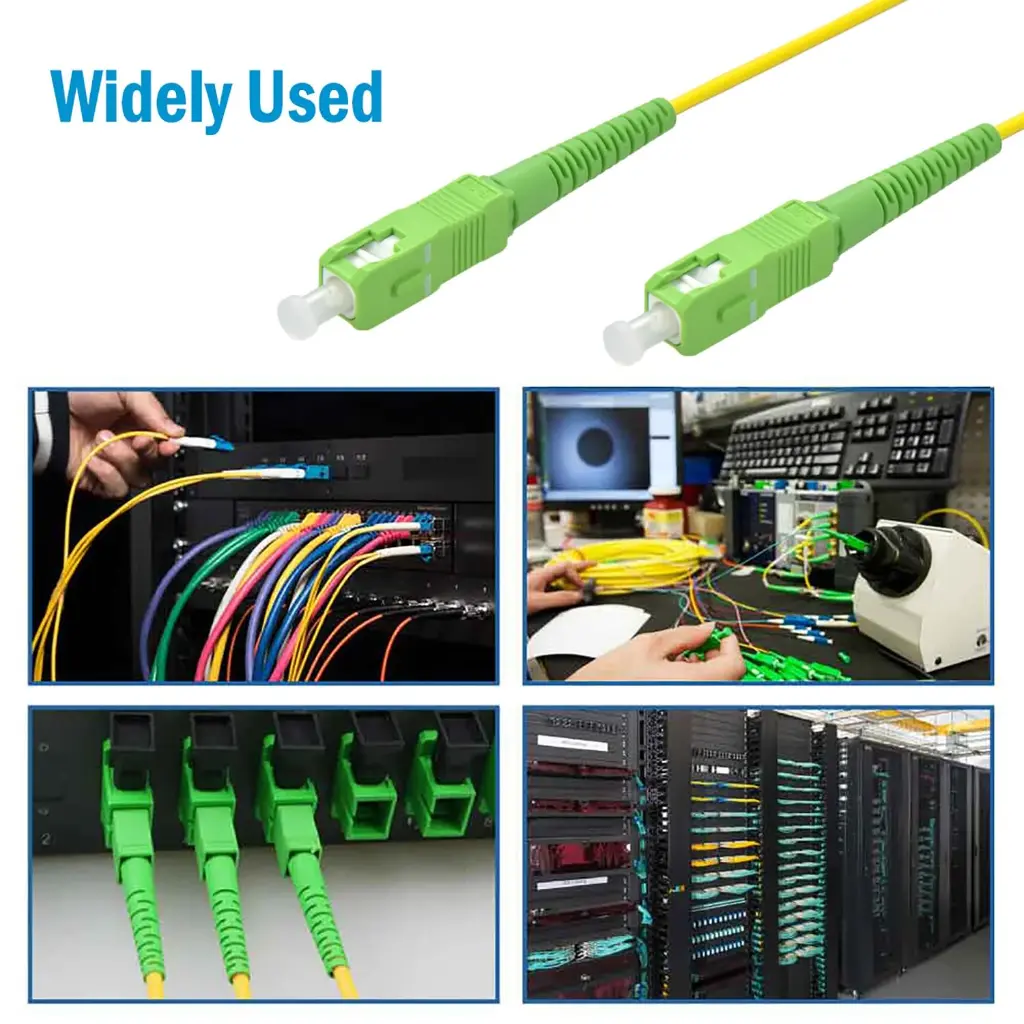 Single-Mode 9/125 Fibre-Optic Patch Cord, SC-SC ABC SX, Yellow - 3MM