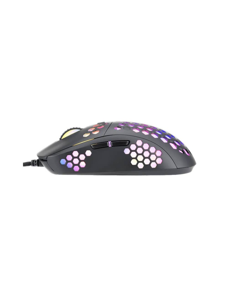 MO437 Marvo Gaming Mouse M399 76g Ultra-Light Honeycomb 6400 DPI Optical - Black