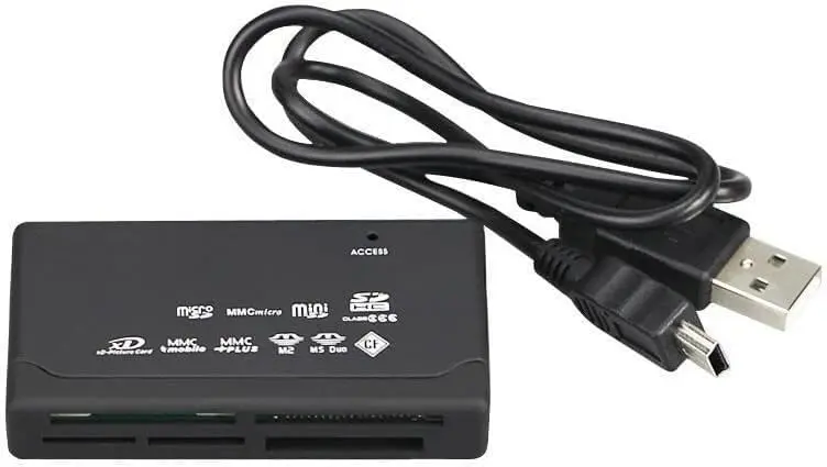 All-in-One USB 2.0 7-in-1 Card Reader for CF/SD/xD/MS/SDHC